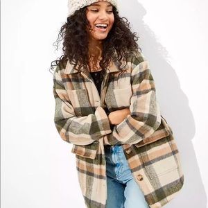 AE Sherpa lined Shacket